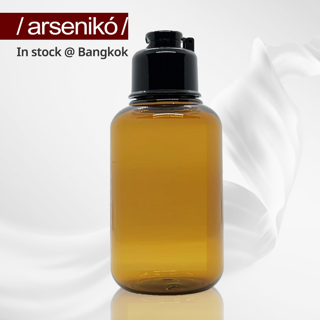 100ml. ขวดพลาสติก PET สีน้ำตาลพร้อมฝา Flip top เล็ก 100 ml (เกรดพรีเมี่ยม นำเข้าจากต่างประเทศ)