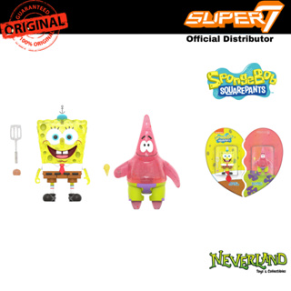 Super7 Spongebob and Patrick BFF 2-Pack Glitter Reaction Figure