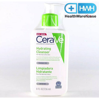 CeraVe Hydrating Cleanser 236 mL เซราวี ไฮเดรติ้ง คลีนเซอร์ โฟมทำความสะอาดผิวหน้าและผิวกาย