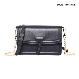 Louis Fontaine กระเป๋าสะพาย Cross body รุ่น Lita - สีดำ ( LFH0171_BL )