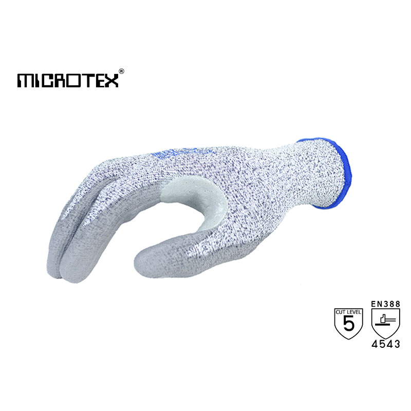 Protective Gloves, Goggles & Masks 118 บาท ถุงมือกันบาดเคลือบพียู MICROTEX® รุ่น CUT5 PU Strength | ป้องกันการบาดเฉือน | สัมผัสน้ำมัน | กันลื่น Home & Living