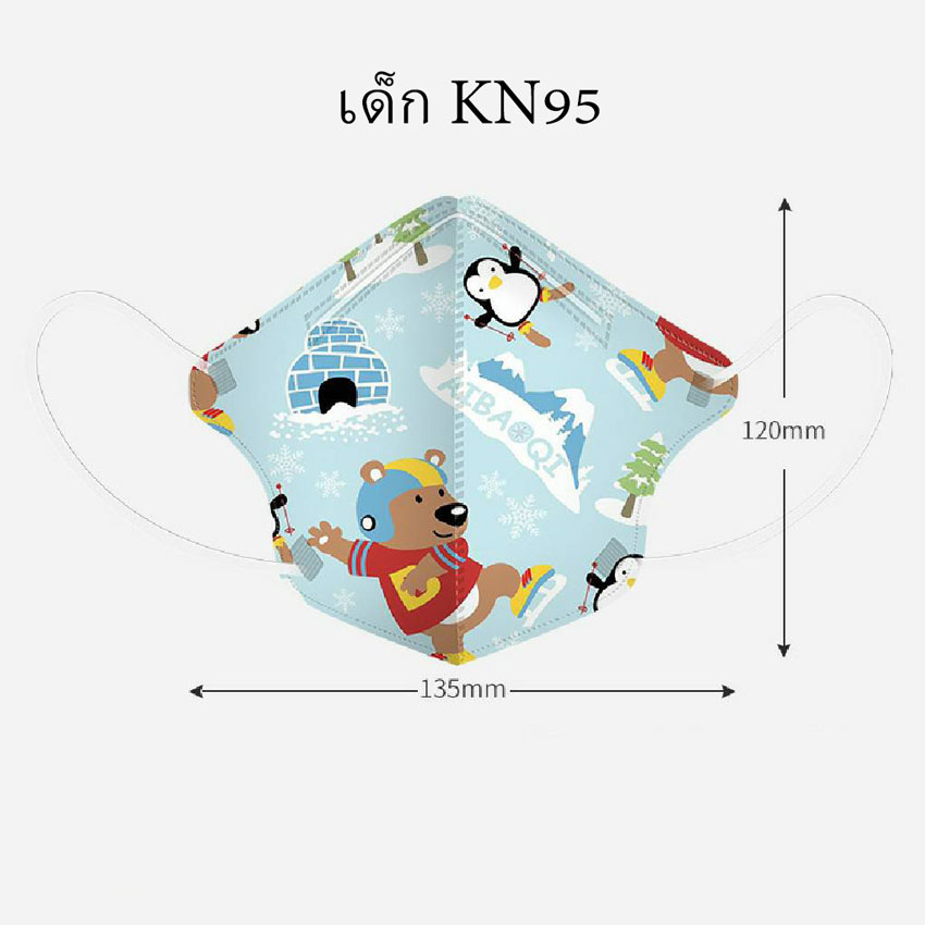 KN95เด็กป้องกันฝุ่น PM2.5 เเมสสำหรับเด็กอายุ4-12ปี ลายการ์ตูนน่ารักๆ เป็นซีนเเยกชิ้น 1เเพ็คมี10ชิ้น - รูปที่ 4