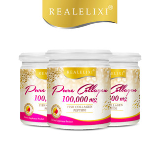 Real Elixir PURE COLLAGEN (เพียว คอลลาเจน) 100,000 mg. (3กระปุก)