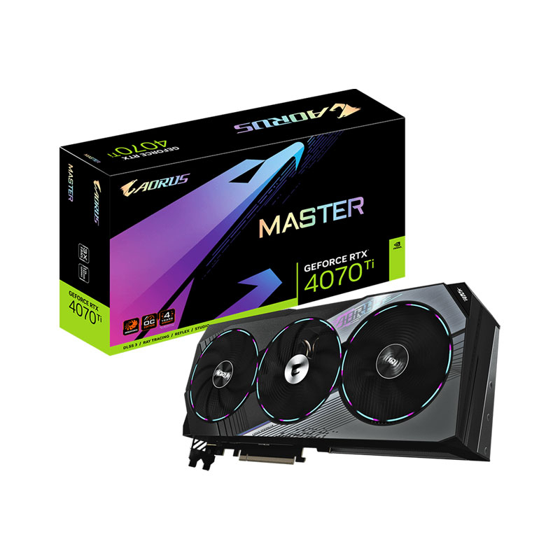 GIGABYTE VGA GEFORCE RTX 4070 TI AORUS MASTER - 12GB GDDR6X - A0148312