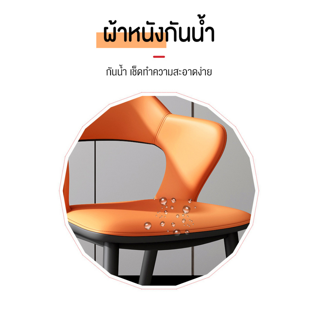 เก้าอี้สไตล์โมเดิร์น รุ่น DD149 เก้าอี้รับประมานอาหาร พนักพิงโค้ง รับน้ำหนัก 200 kg เก้าอี้มินิมอล เก้าอี้กินข้าว - รูปที่ 3