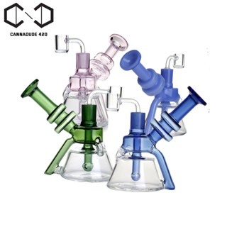 แจกันแก้ว บ้องแก้ว recycler rig 6.5 " แจกันแก้ว  6.5 นิ้ว OG126