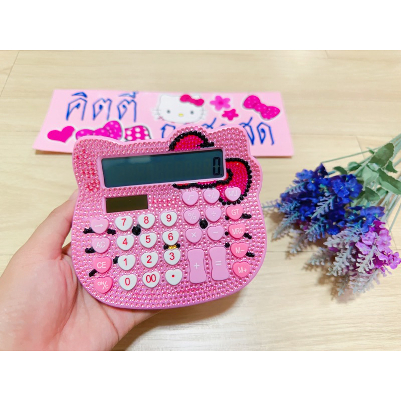เครื่องคิดเลขคิตตี้เพชร น่ารักมาก169฿