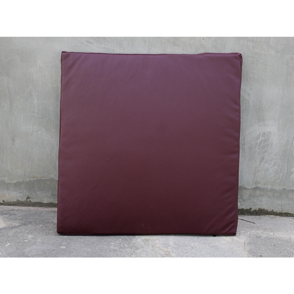 เบาะนั่งสมาธิ อาสนะหนัง PVC มีซิปถอดได้ มีหลายสี  ขนาด 60 x 60 ซม. หนา 4 ซม. - รูปที่ 2