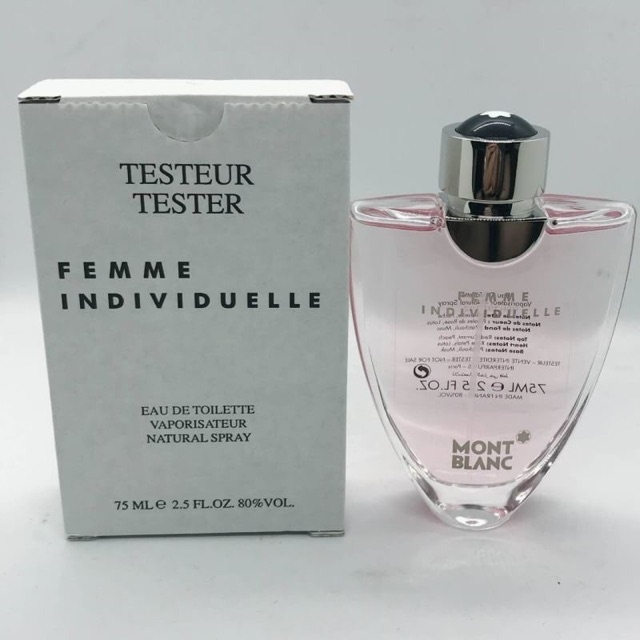 💐🌺 น้ำหอมแท้ MONT BLANC FEMME INDIVIDUELLE FOR WOMEN EAU DE TOILETTE SPRAY 75 ML ของใหม่ กล่องเทสเตอ