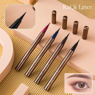 ♦️ KaQi Eyeliner ♦️ อายไลน์เนอร์ กันน้ำ ปลายพู่กัน เส้นคม (K802) Waterproof 1869