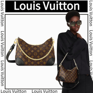 🎈หลุยส์ วิตตอง  Louis Vuitton BOULOGNE กระเป๋าครัวซองต์ / กระเป๋าแมสเซนเจอร์ / กระเป๋าถือโซ่ 💖