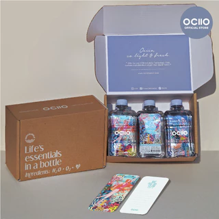 (Gift Box 6 ขวด) The Ocean Club, OCIIO โอซีโอน้ำดื่มออกซิเจน 400ml