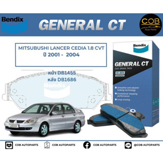 BENDIX GCT ผ้าเบรค (หน้า-หลัง) Mitsubishi Lancer Cedia 1.8 CVT ปี 2001-2004 มิตซูบิชิ แลนเซอร์ ซีเดียร์