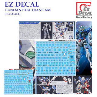 ดีคอลน้ำ [EZ DECAL] T09 RG 1/144 GUNDAM EXIA TRANS AM  WATER DECAL PRE-CUT [RG SCALE]  B17