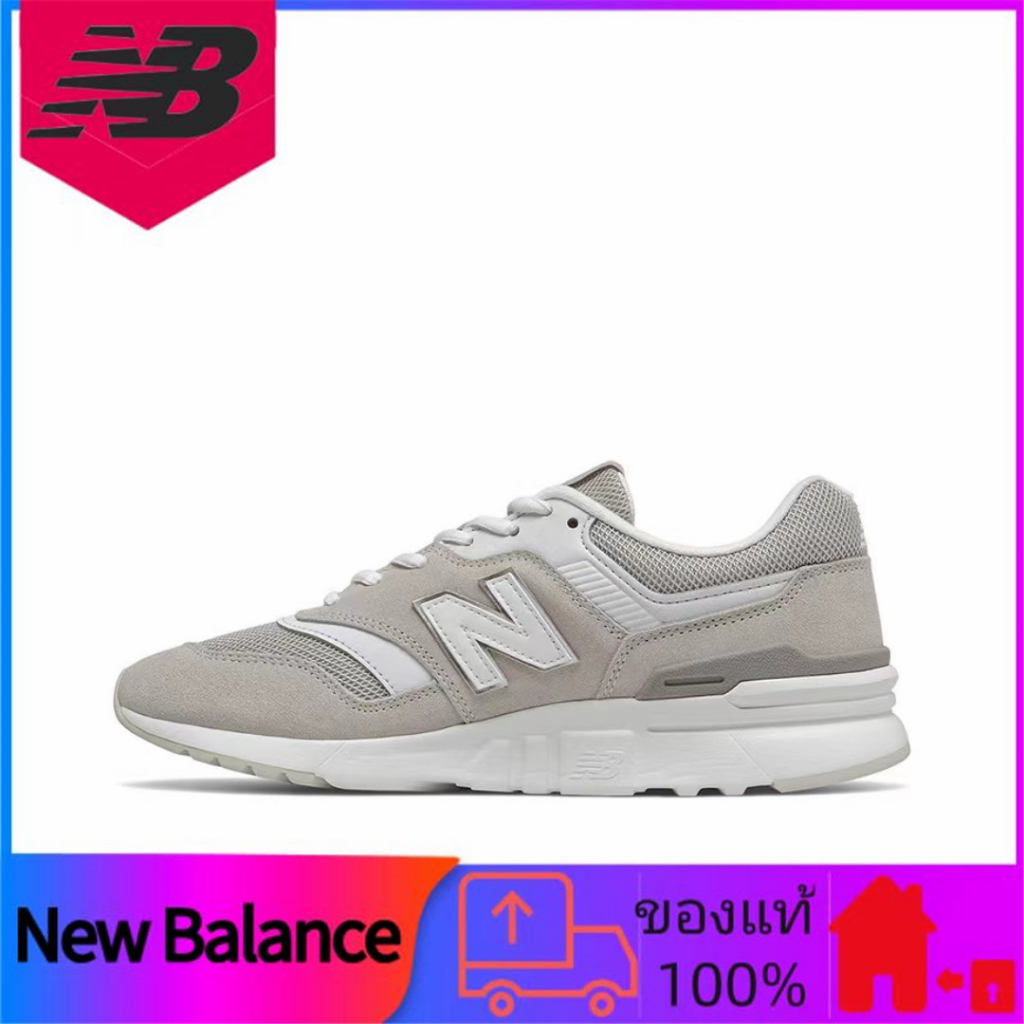 New Balance 997H รองเท้าผ้าใบลำลองดูดซับแรงกระแทกสีเทาหมอก