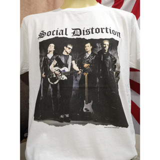 เสื้อวงนำเข้า Social Distortion Mike Ness Machine Gun Blues Mommys Little Monster Punk Rock Offspring Rancid