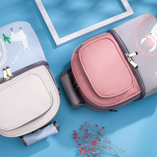กระเป๋าเก็บนมแม่ กระเป๋าเก็บความเย็น 11 ลิตร PVCกระเป๋า สไตล์เกาหลี ไม่มีไอซ์เจลในเซทน่ะค่ะ สายสะพายไหล่ปรับได้