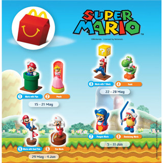 McDonald’s Super Mario ปี2014 ของใหม่เก่าเก็บ ครบชุด 8แบบ+จัดส่งฟรี