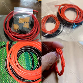 สายไฟซิลิโคน สายไฟทองแดง 100% แท้ สายอ่อน ทนความร้อนสูง 8awg 10awg 12awg 14awg 16awg 18awg 20awg Silicone 200องศา