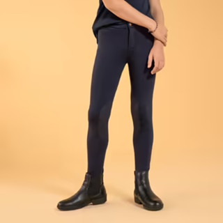 กางเกงขี่ม้าเด็ก FOUGANZA รุ่น 140 (สีกรมท่า) FOUGANZA Kids Horse Riding Jodhpurs 140 - Navy Blue