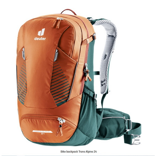 เป้ deuter รุ่น Trans Alpine 24 โลโก้ใหม่ ปี 2023 สีส้ม Chestnut Deepsea , สีดำ Black