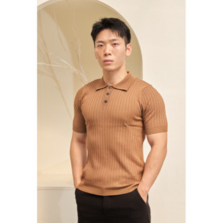 Backtobazix - Polo Slimfit Knitting เสื้อโปโลสลิมฟิตนิตติ้ง