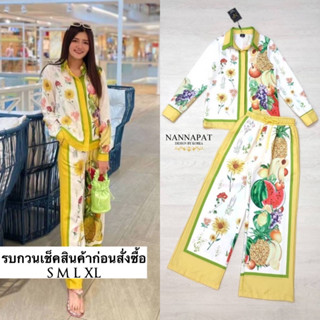 Set 2 ชิ้น สวย สดใส รับซัมเมอร์ ใส่ได้เรื่อยๆเลยคะ ผ้านุ่มใส่สบายมาก เสื้อกระดุมหน้า กางเกงเอวสม็อคเชือกผุก ทรงสวน