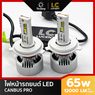 ไฟหน้า รถยนต์ LED CANBUS - LC LUCENT รุ่น LC9 ชิพ CSP 7035 ความสว่างสูง 65W H1 H4 H7 H11 HB3 HB4 HIR2 สีขาว 6000K