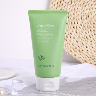 ✅พร้อมส่ง innisfree Green Tea Foam Cleanser 150ml อินนิสฟรี โฟมล้างหน้าชาเขียว 150 มล. ชาเขียวบีบสองครั้งจากเกาะเชจู