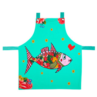 SuperSOSO! ผ้ากันเปื้อน ผ้ากันเปื้อนทําอาหาร Girl-ish Aprons ขนาด 67 x 77 (ซม) ฝ้าย รูปแบบที่ชัดเจน ผ้ากันเปื้อนน่ารัก