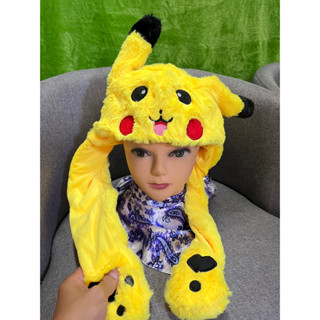 หมวกดุ๊กดิ๊กได้โปเกม่วง( มีไฟ )