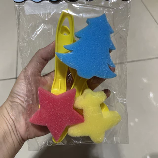 42 ชิ้น* แปรงฟองน้ำศิลปะ ชุดแปรงศิลปะ ลูกกลิ้ง ตัวปั๊ม พู่กัน ของเล่นจิตรกรน้อย Sensory Play Lookmaebaby