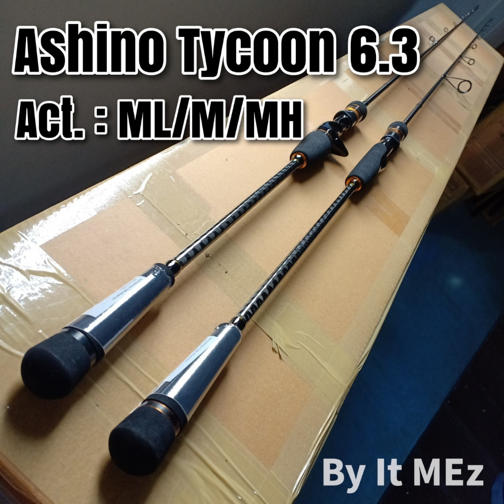 ของแท้ ราคาถูก คันเบ็ดตกปลา คันตีเหยื่อปลอม Light Jigging Ashino Tycoon ยาว 6.3 ฟุต เหมาะสำหรับงานจิ๊กทะเล อัดปลาบึก
