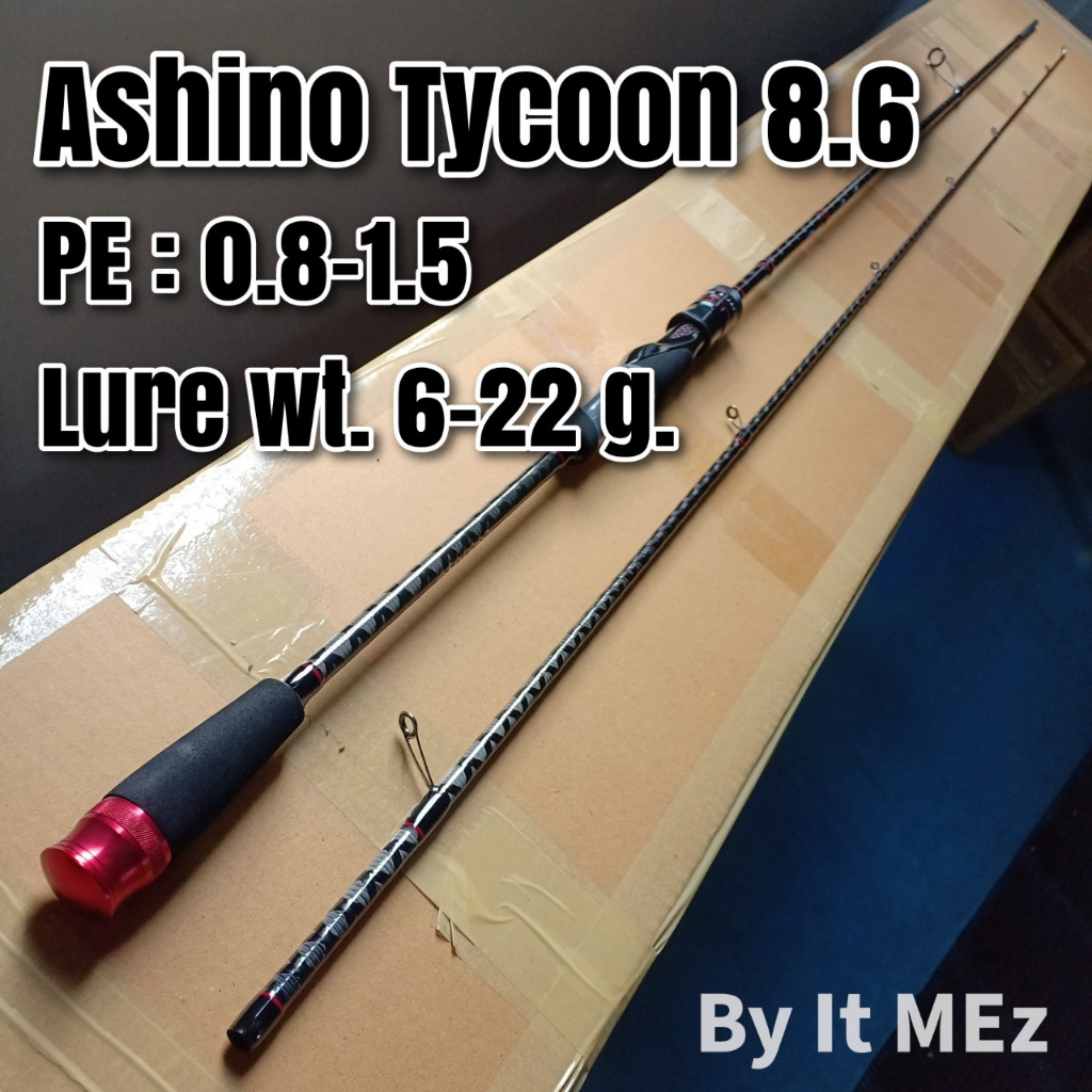 ของแท้ ราคาถูก ❗❗ คันตกหมึก กราไฟท์ IM9 Ashino Tycoon 8.6 ฟุต 2 ท่อน เหมาะสำหรับตกหมึก ตกปลาเกล็ด ตกสปิ๋ว Spinning