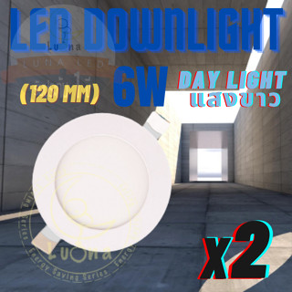 LED โคมไฟดาวน์ไลท์กลม ดาวน์ไลท์ LED PANEL LIGHT โคมดาวไลท์ ดาวน์ไลท์ฝังฝ้า โคมไฟเพดาน LED Downlight 6W โคมไฟติดเพดาน