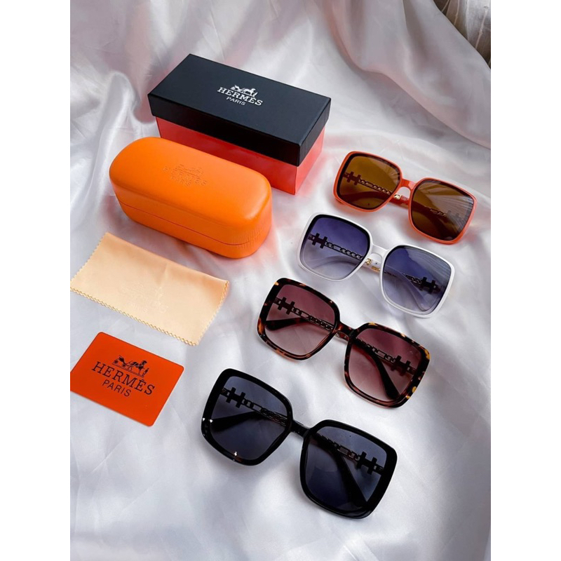 แว่นกันแดด  Hermes รุ่นใหม่ พร้อมกล่องอุปกรณ์