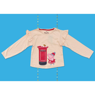 ✅ [2-6Y] Peppa Pig Long Sleeve Shirt เสื้อแขนยาว เปปป้า พิก