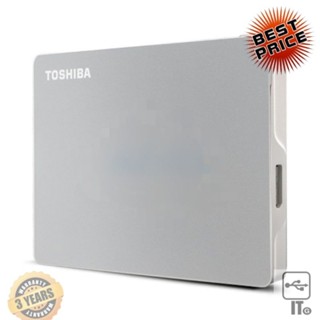 1TB/2TB/4TB EXT HDD 2.5 TOSHIBA CANVIO FLEX SILVER (HDTX110ASCAA) ฮาร์ดดิส ฮาร์ดดิสก์ ประกัน 3*2