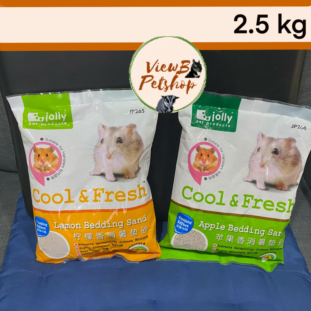 [Jolly] ทรายเย็นรองกรง 2.5 กิโลกรัม (ขนาดกลาง) สำหรับสัตว์เลี้ยง Cool & Fresh : Bedding Sand (JP268-JP269)