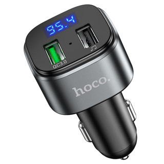 มาใหม่ บลูทูธในรถพร้อมช่องชาร์จมือถือ Hoco Car charger “E67 Fighter” QC3.0 with wireless FM transmitter