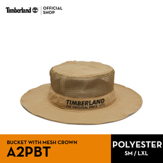 Timberland Khaki Mesh Round Edge Bucket Hat หมวก (A2PBT)