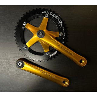 ขาจานจักรยาน ฟิกเกียร์ Crankset Miche Advanced made in italy วัสดุ อลูมีเนียม