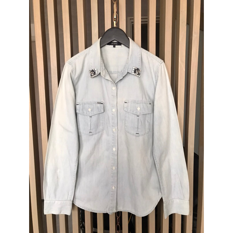 JASPAL มือสองสภาพใหม่ เสื้อยีนส์เดนิ่มผู้หญิง Size S