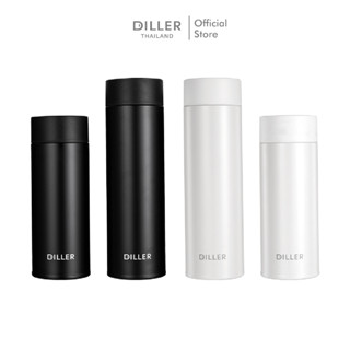 Diller Thermo Flask 350/480ml M8913 กระติกเก็บความร้อนและเย็น ฝาหมุนยกดื่ม สแตนเลส2ชั้นเก็บเย็น24ชม รับประกันสินค้าในไทย