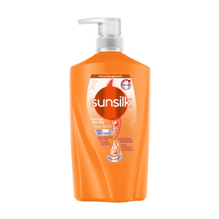 SUNSILK ซันซิล คอนดิชันเนอร์ แดเมจ รีสโตร์ สูตรฟื้นบำรุงผมแห้งเสีย สีส้ม ขวดปั๊ม ขนาด 560 มล.