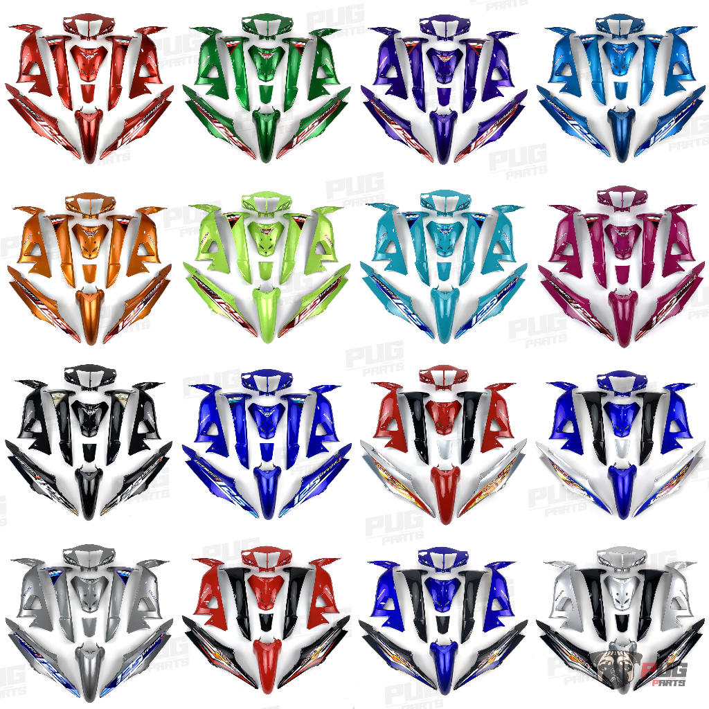 PUGParts ชุดสีWave100S ubox (ชุด10ชิ้น) ชุดสีเวฟ 100s ubox เฟรมเวฟ100S uboxปี2005 ชุดสีเวฟ 100S 2005 U-Box ชุดสีเวฟ100s