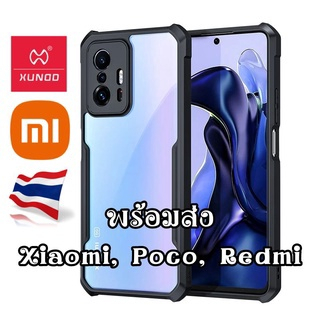XUNDD ของแท้💯% เคส Xiaomi Mi12  Pro/Mi11T/Mi 10T Pro/Mi 10T/ Mi11T Proเคสกันเลนส์กล้อง หลังใส-ขอบนิ่
