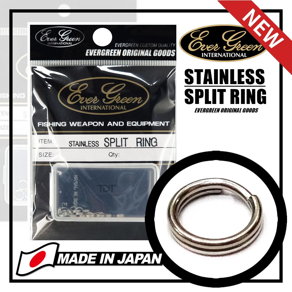 EVERGREEN STAINLESS SPLIT RING สปิทริงคุณภาพ Made In Japan ของแท้ 100% แบรนด์นี้ไว้ใจได้