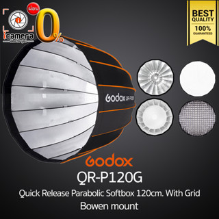 ผ่อน 0%** Godox Softbox QR-P120G Quick Release Parabolic Softbox 120cm. - Bowen Mount ( QR-P120 )