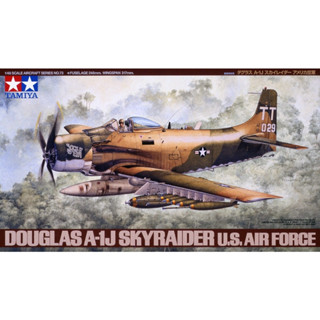 🏆 TAMIYA 61073 ชุดประกอบจำลองมาตราส่วน 1:48 DOUGLAS A-1J SKYRAIDER U. S. AIR FORCE ต้องไปสร้างและทำสีเอง